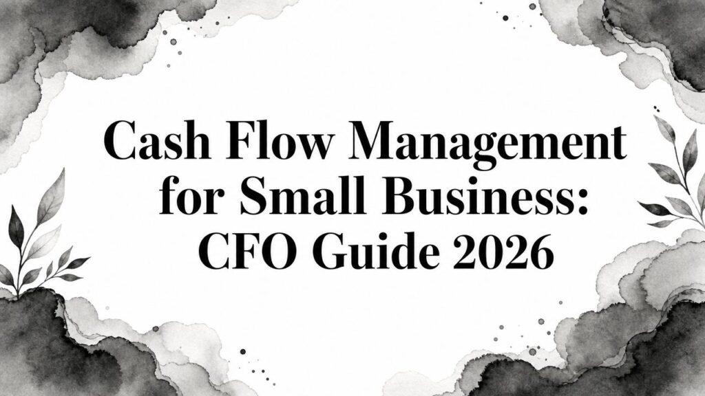 Cash Flow Management For Small Business Cfo Guide