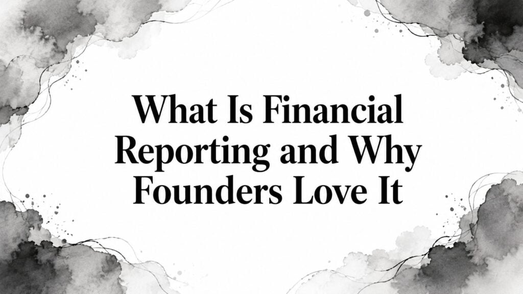 What Is Financial Reporting and How Founders Use It to Drive Decisions 1 what is financial reporting financial reporting