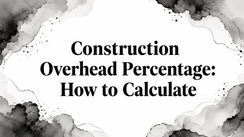 Construction Overhead Percentage: How to Calculate 1 construction overhead percentage calculation